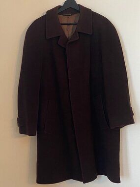 Vintage Fredrick's of Farmington Brown Wool & Cashmere Coat w/ Raglan Sleeves